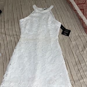 White Lulu’s mini dress NWT Small